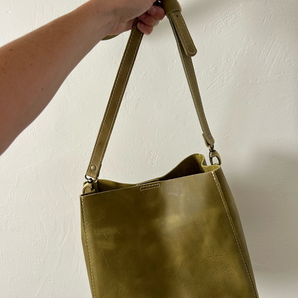 Portland Leather Butterfly Bucket Bag